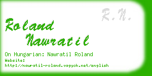 roland nawratil business card